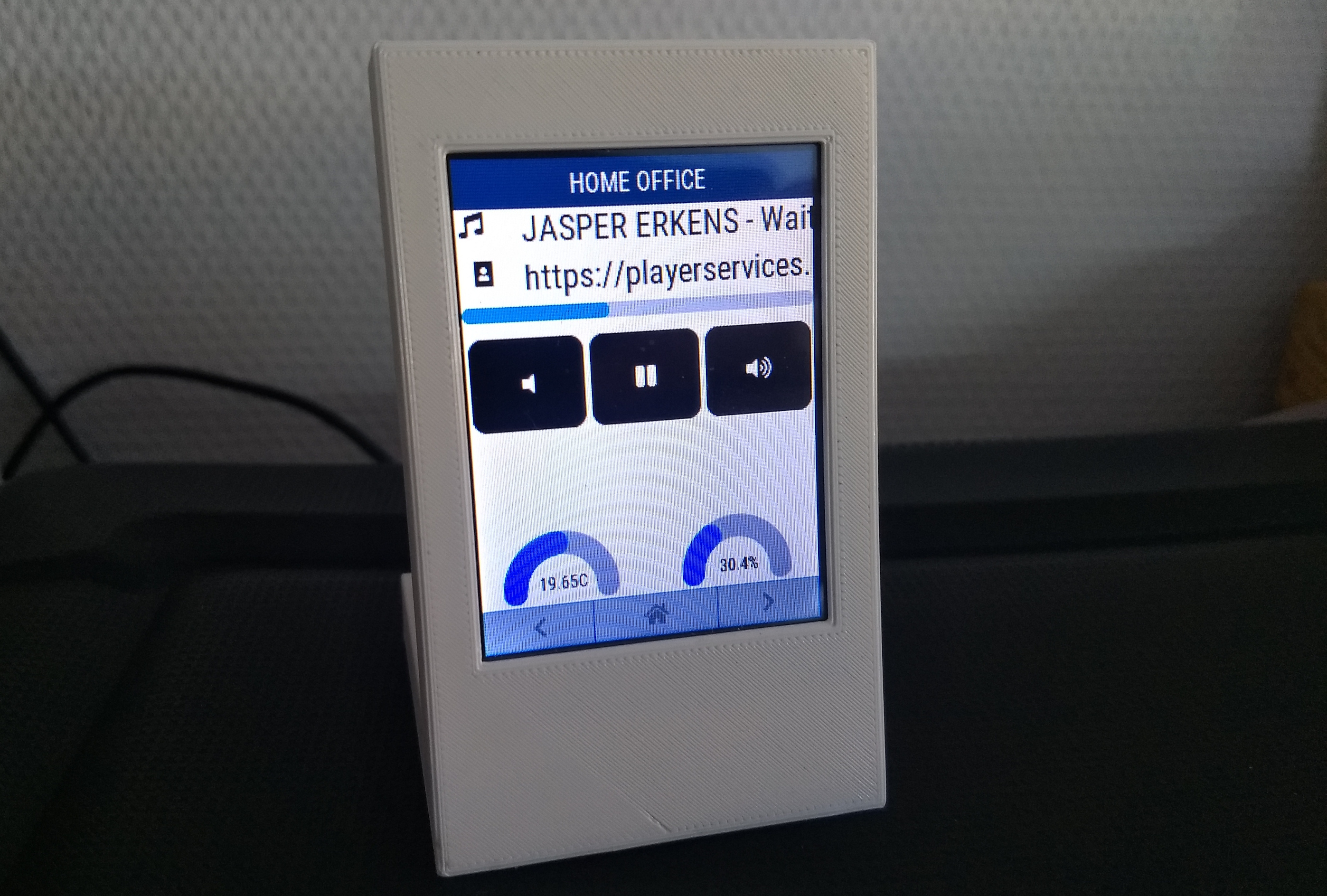 openHASP running in a 3D printed case