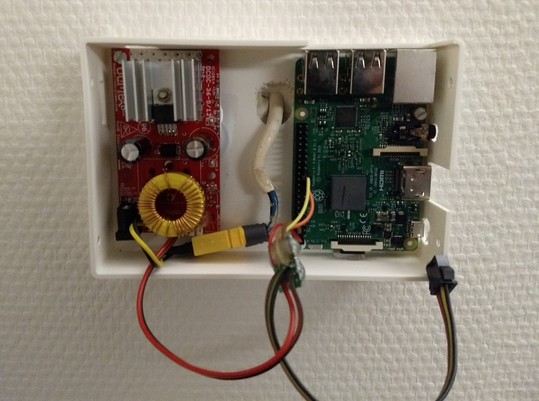 Raspberry pi and DCDC